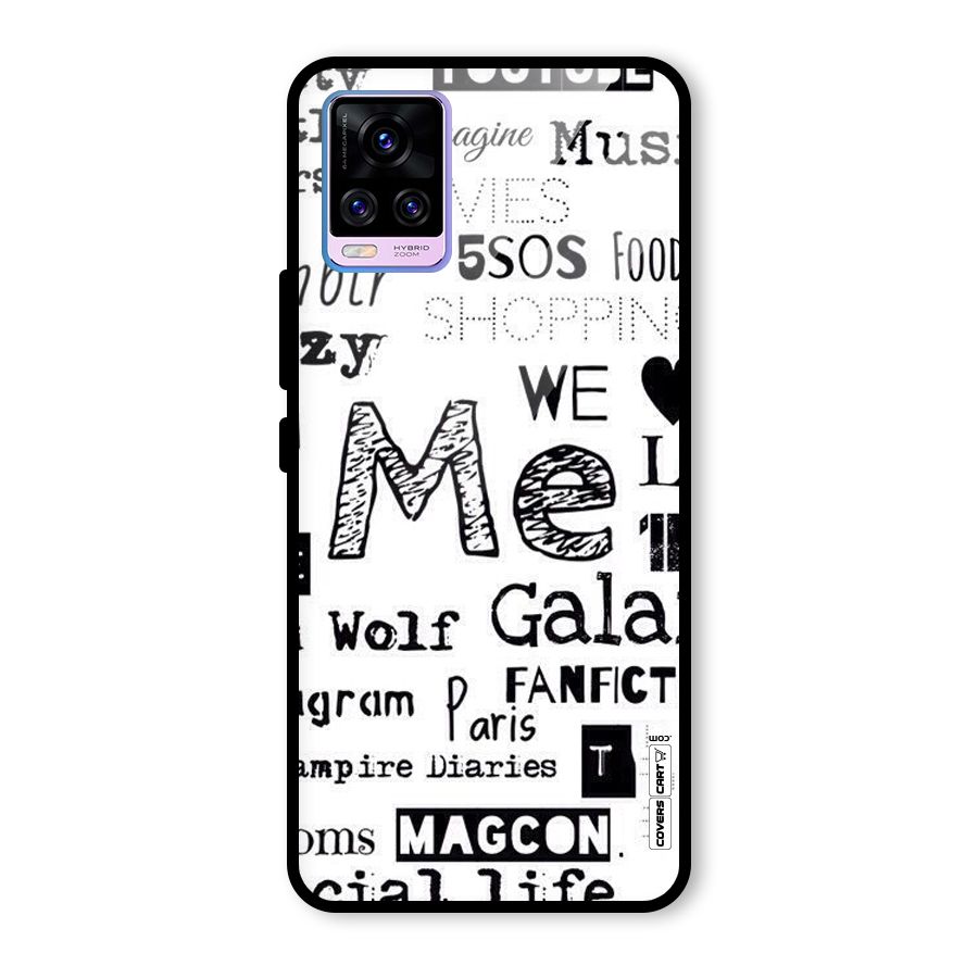 Love Things Glass Back Case for Vivo V20 Pro