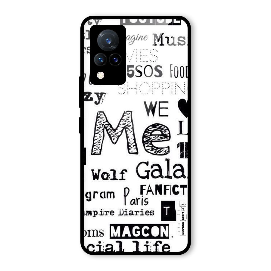 Love Things Glass Back Case for Vivo V21 5G