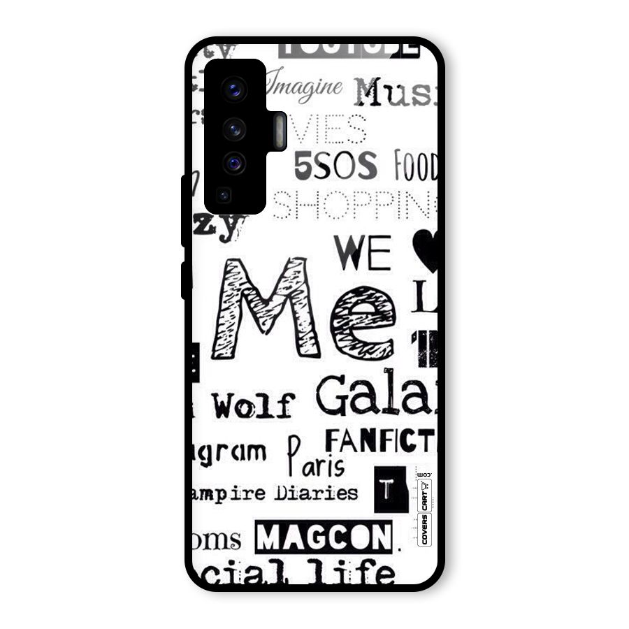 Love Things Glass Back Case for Vivo X50