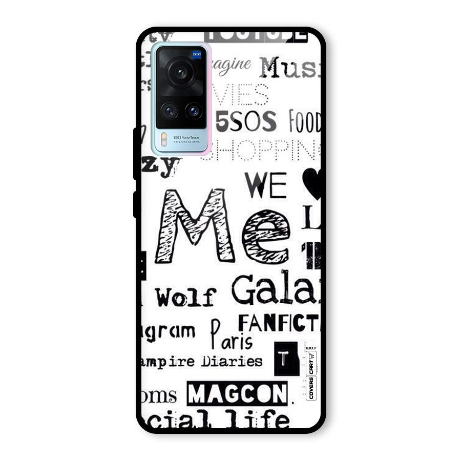 Love Things Glass Back Case for Vivo X60