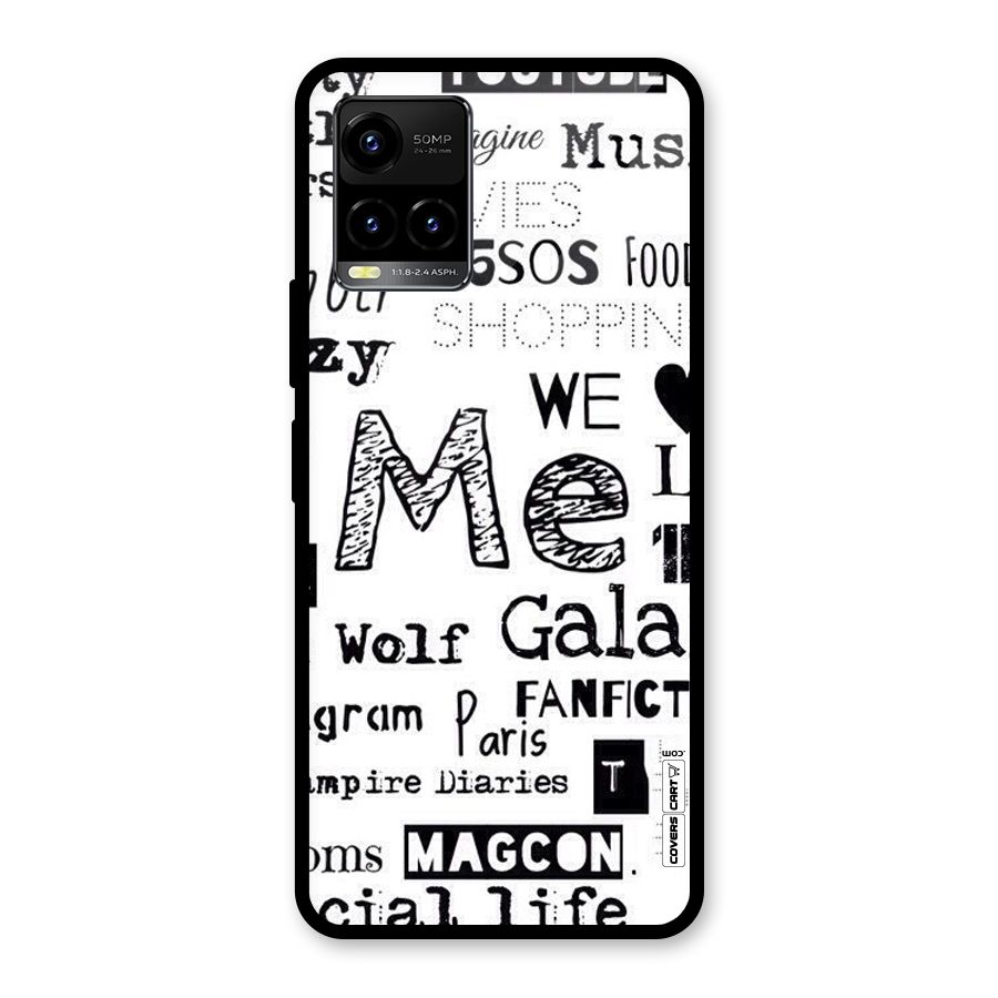 Love Things Glass Back Case for Vivo Y21A