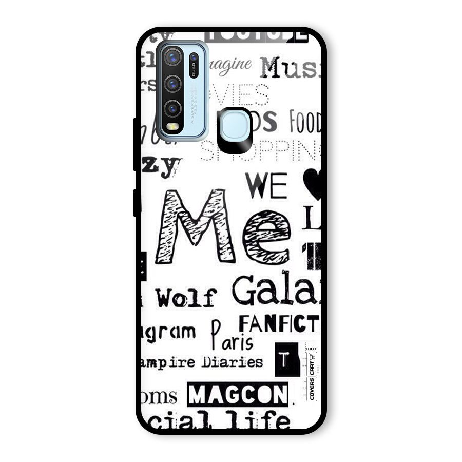 Love Things Glass Back Case for Vivo Y50