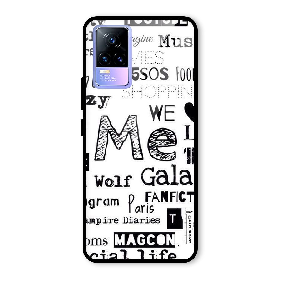 Love Things Glass Back Case for Vivo Y73