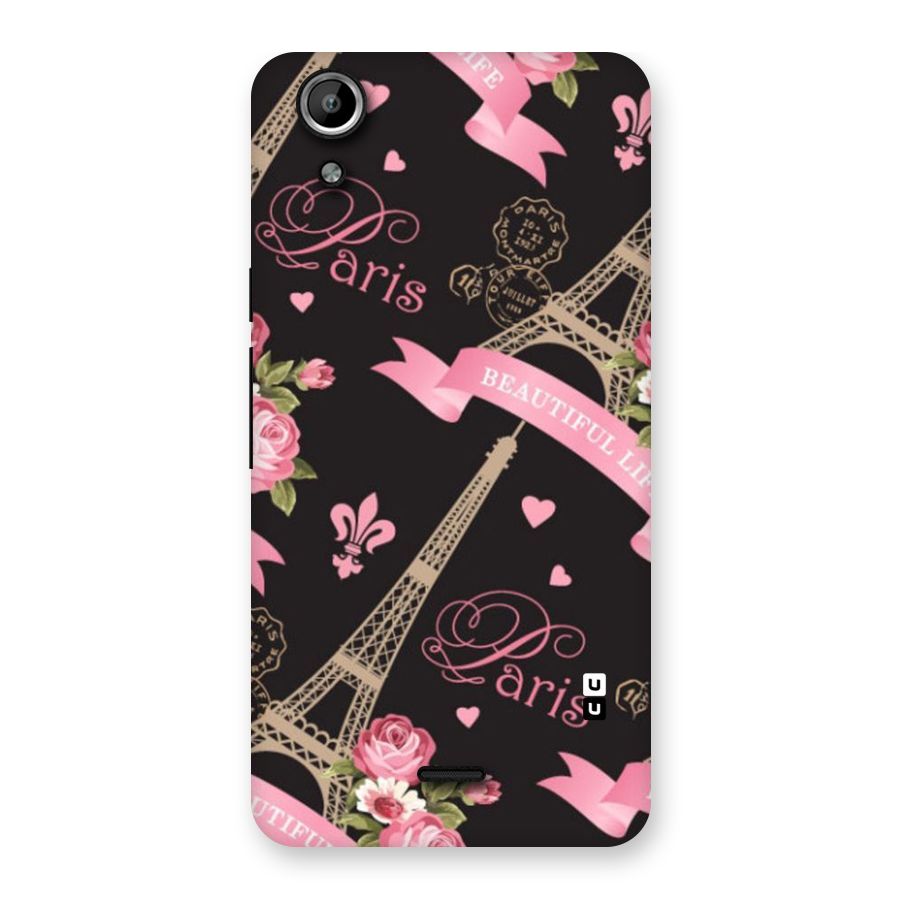 Love Tower Back Case for Micromax Canvas Selfie Lens Q345