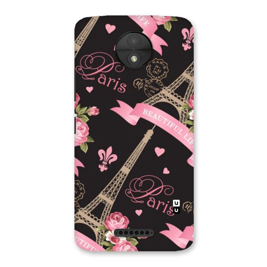 Love Tower Back Case for Moto C