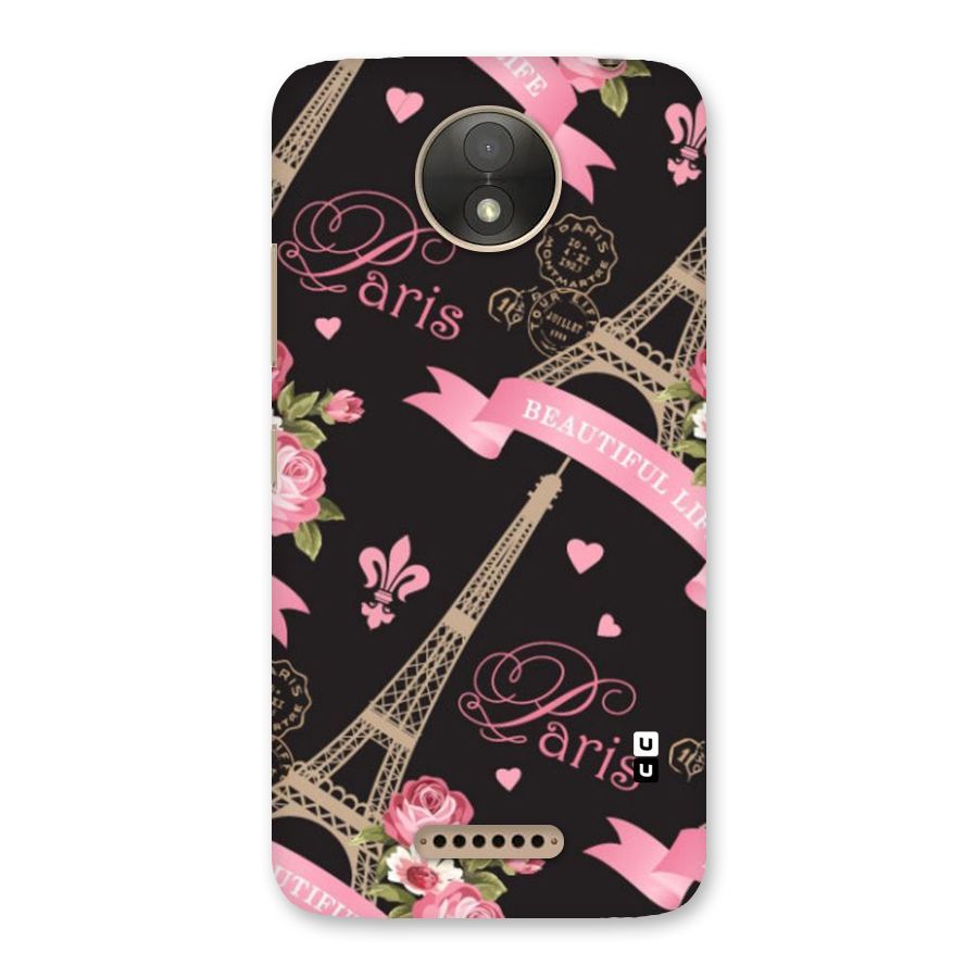 Love Tower Back Case for Moto C Plus