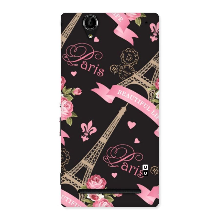 Love Tower Back Case for Sony Xperia T2