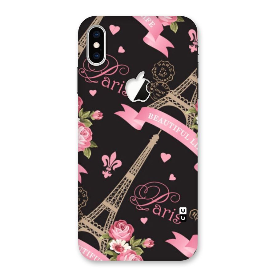 Love Tower Back Case for iPhone XS Max Apple Cut