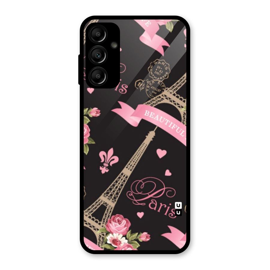 Love Tower Glass Back Case for Galaxy A14 5G