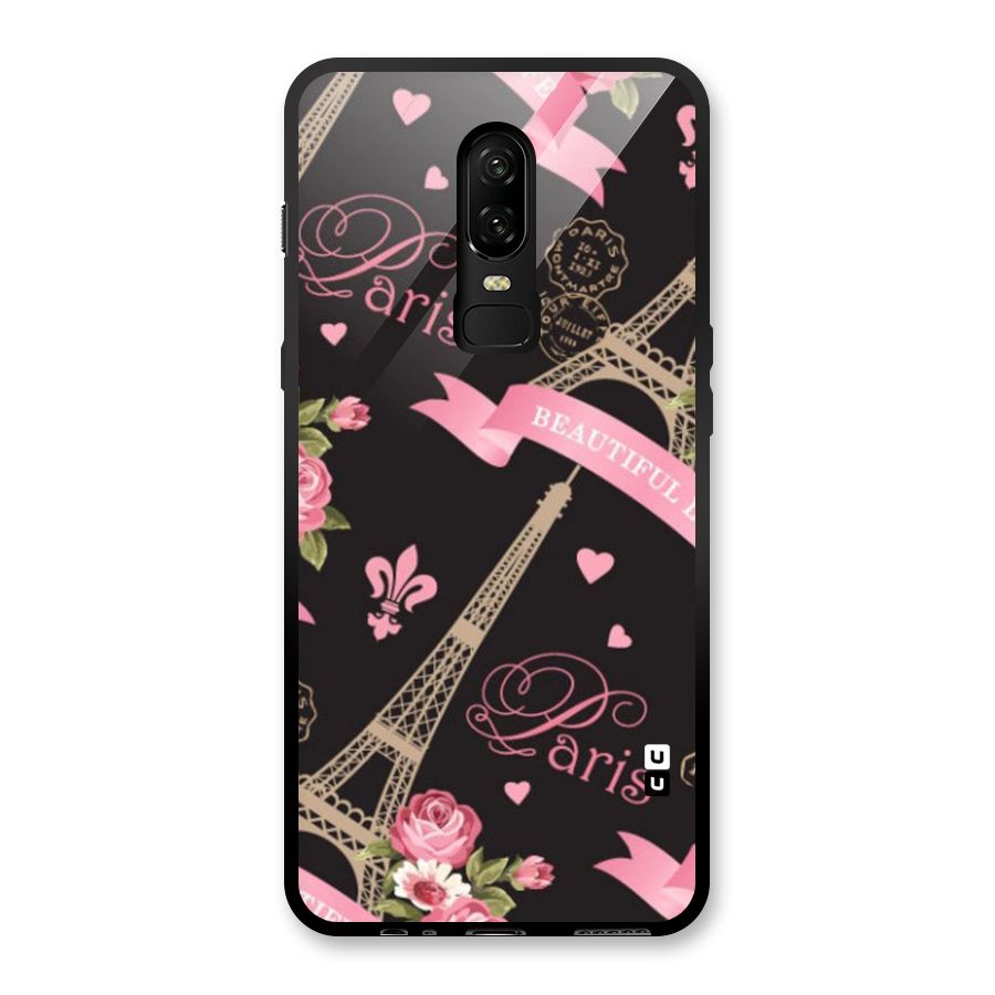 Love Tower Glass Back Case for OnePlus 6