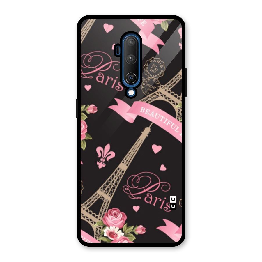 Love Tower Glass Back Case for OnePlus 7T Pro