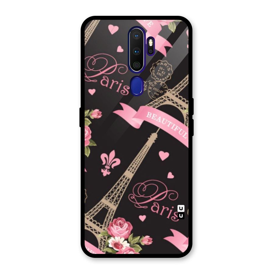 Love Tower Glass Back Case for Oppo A9 (2020)