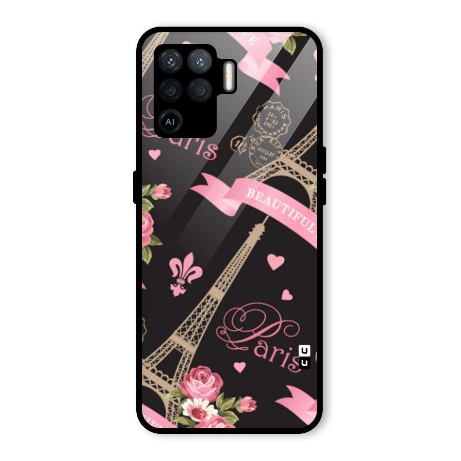 Love Tower Glass Back Case for Oppo F19 Pro
