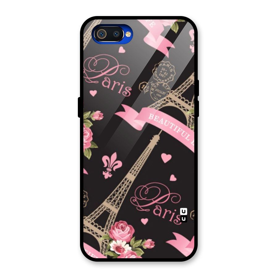 Love Tower Glass Back Case for Realme C2