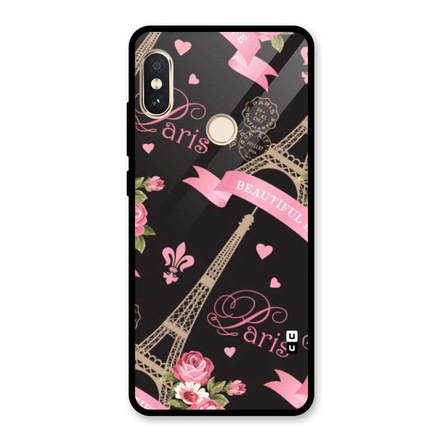 Love Tower Glass Back Case for Redmi Note 5 Pro