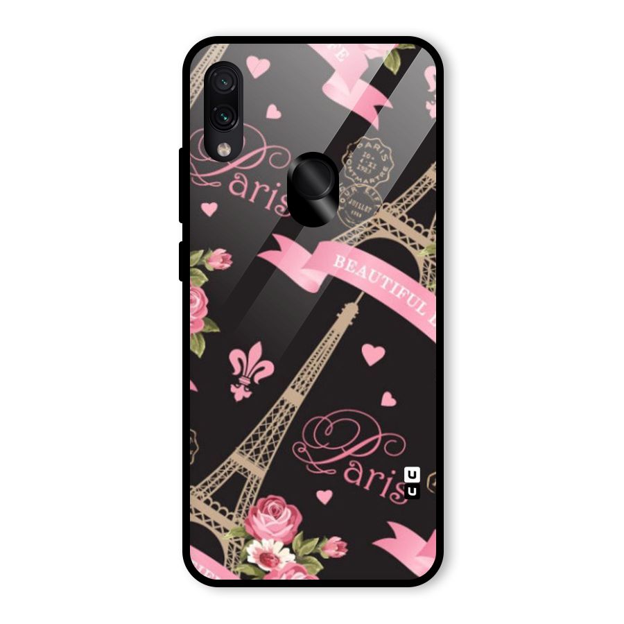 Love Tower Glass Back Case for Redmi Note 7 Pro