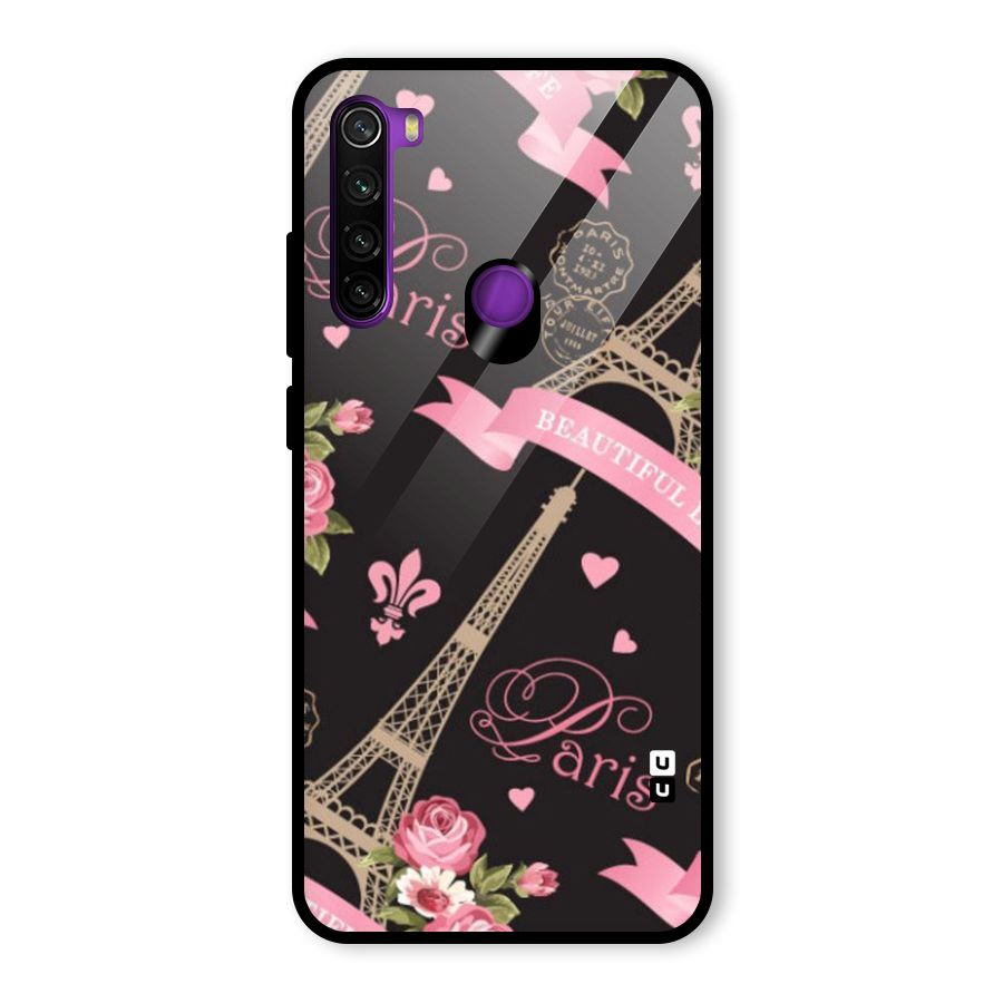 Love Tower Glass Back Case for Redmi Note 8