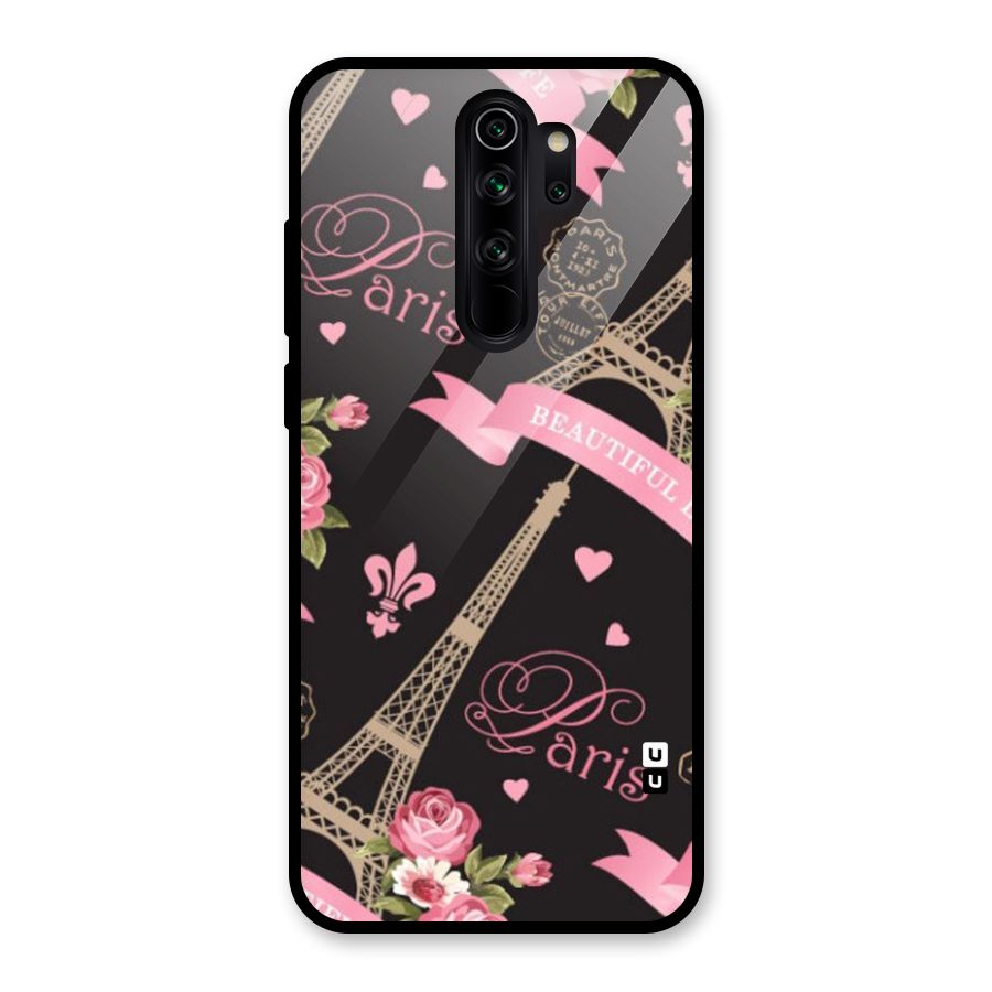Love Tower Glass Back Case for Redmi Note 8 Pro