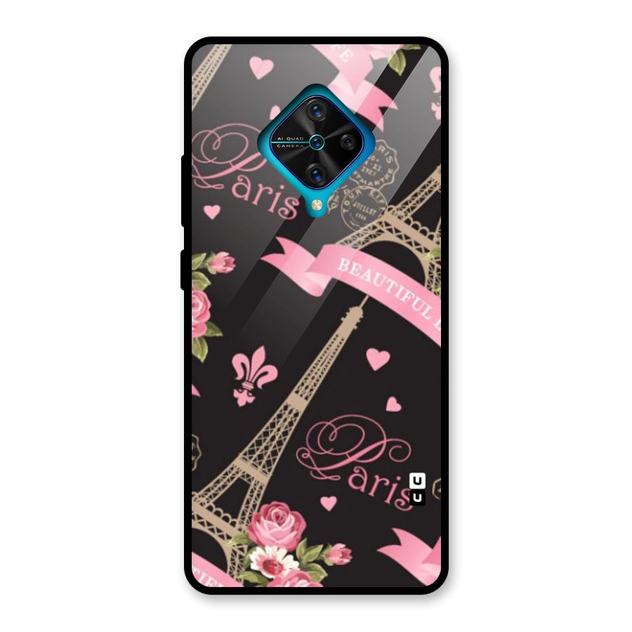 Love Tower Glass Back Case for Vivo S1 Pro