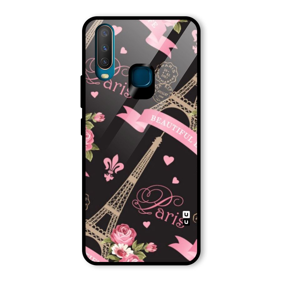 Love Tower Glass Back Case for Vivo U10