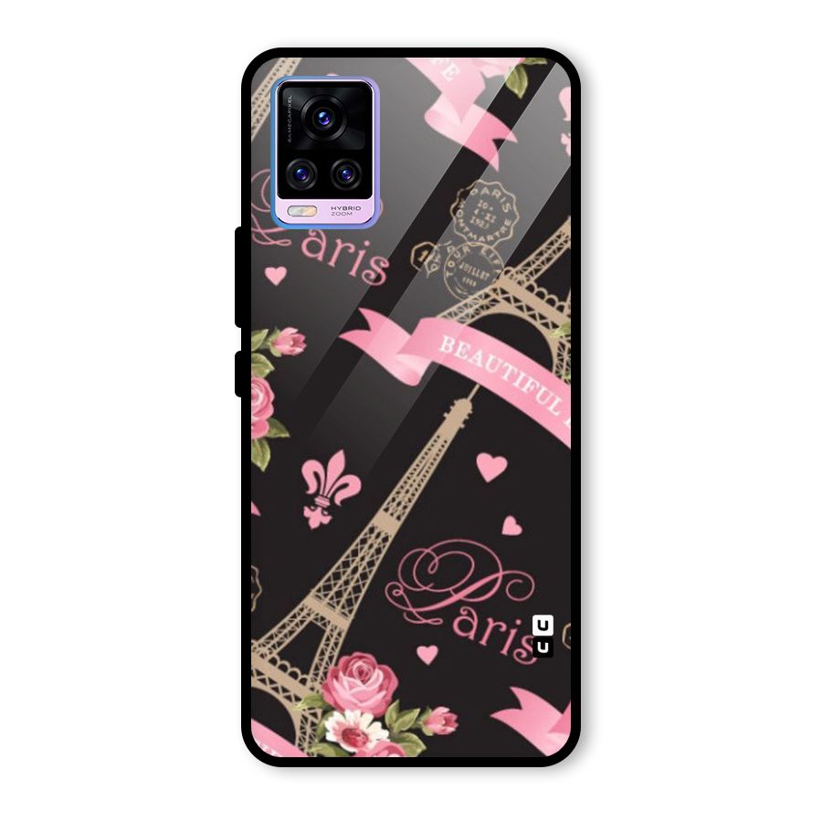 Love Tower Glass Back Case for Vivo V20 Pro