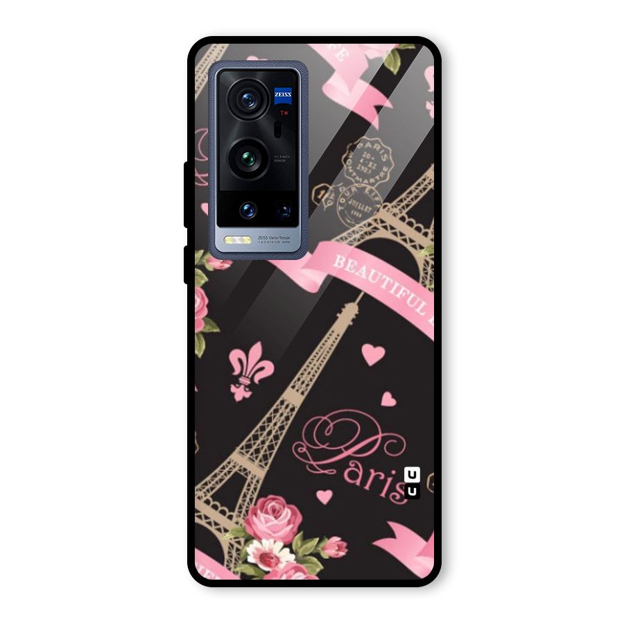 Love Tower Glass Back Case for Vivo X60 Pro Plus