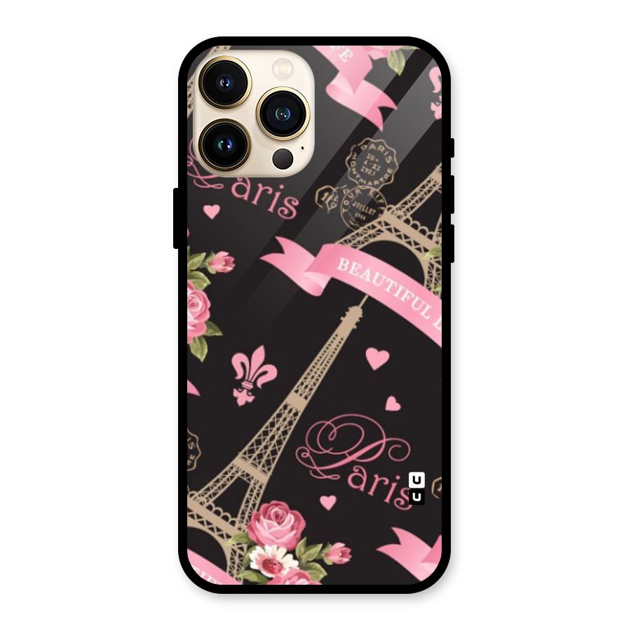 Love Tower Glass Back Case for iPhone 13 Pro Max