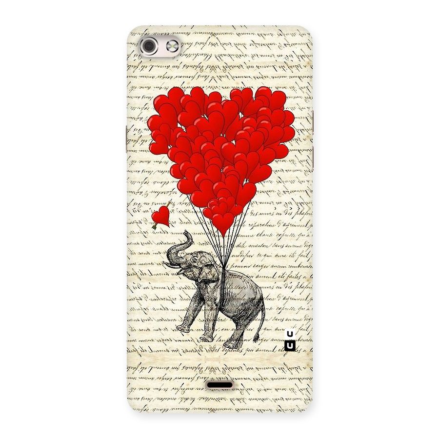 Love Weight Back Case for Micromax Canvas Silver 5