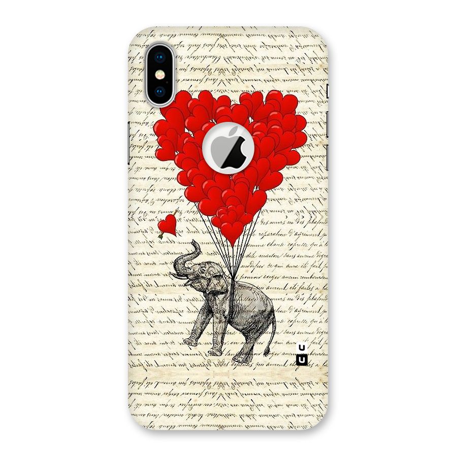 Love Weight Back Case for iPhone X Logo Cut