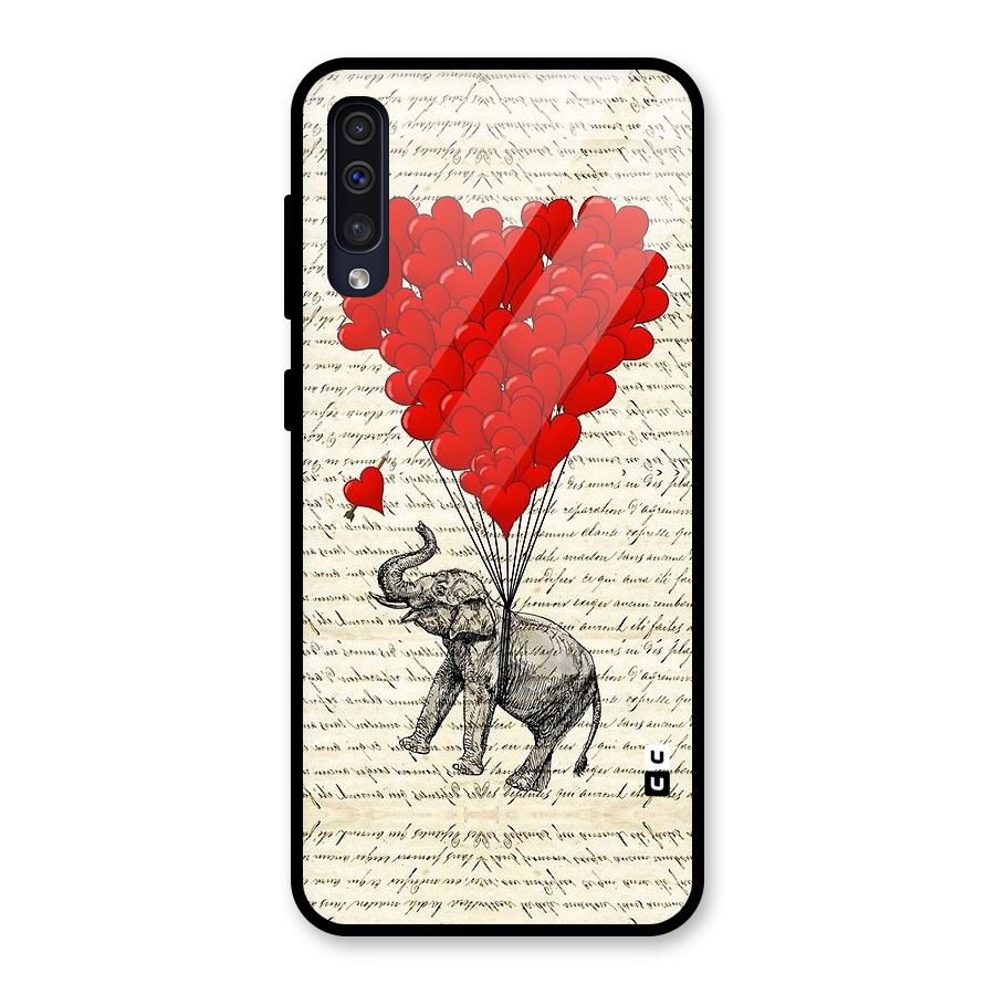 Love Weight Glass Back Case for Galaxy A50