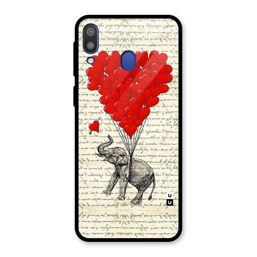 Love Weight Glass Back Case for Galaxy M20