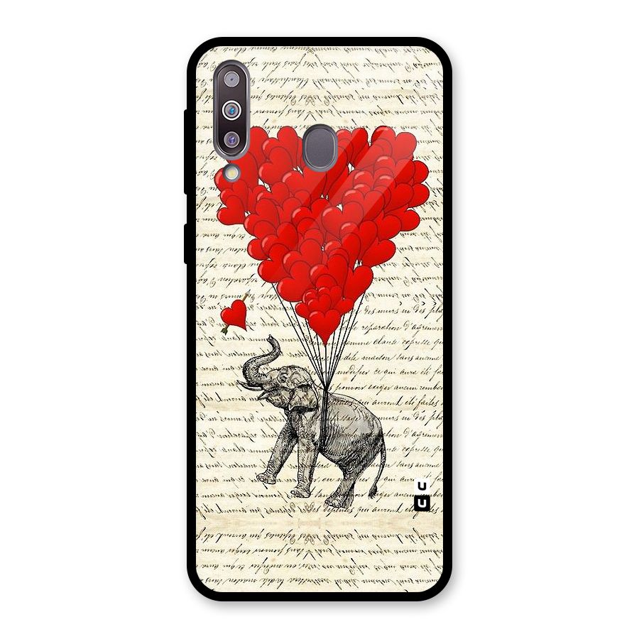Love Weight Glass Back Case for Galaxy M30