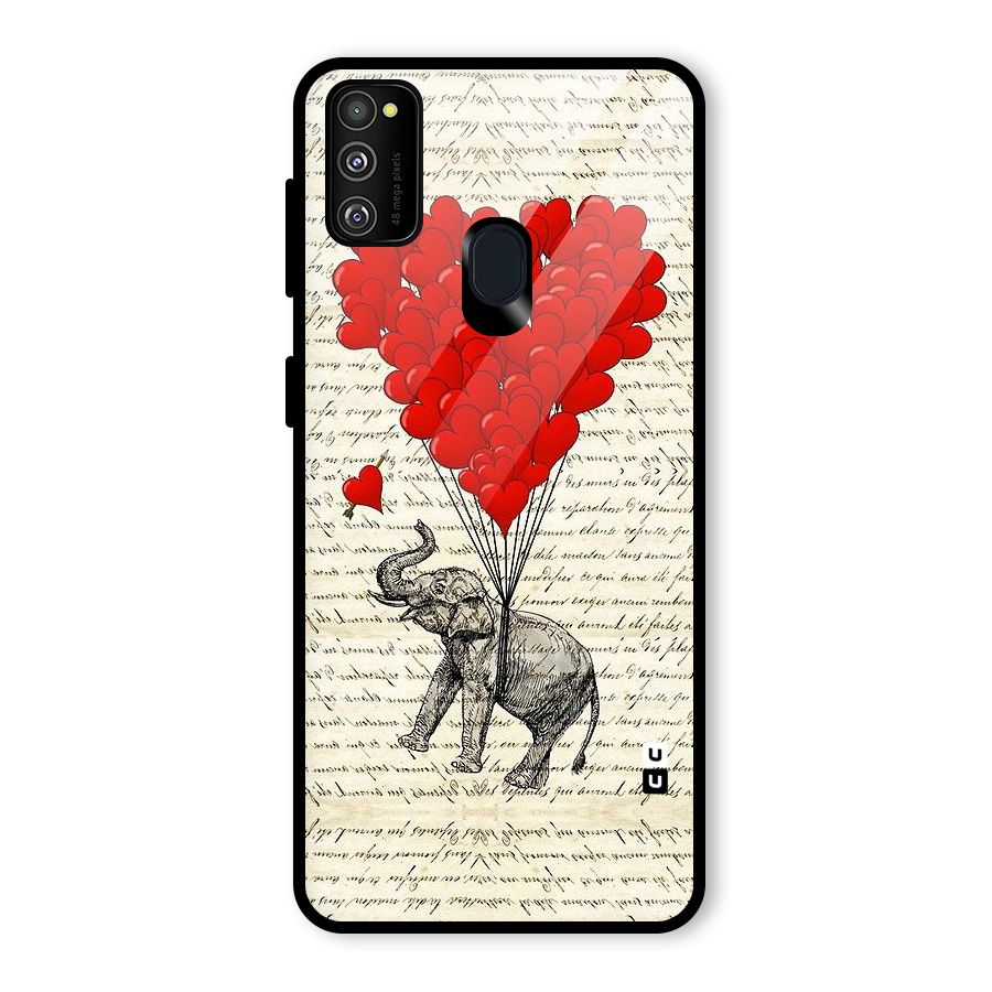 Love Weight Glass Back Case for Galaxy M30s