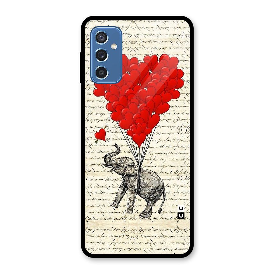 Love Weight Glass Back Case for Galaxy M52 5G