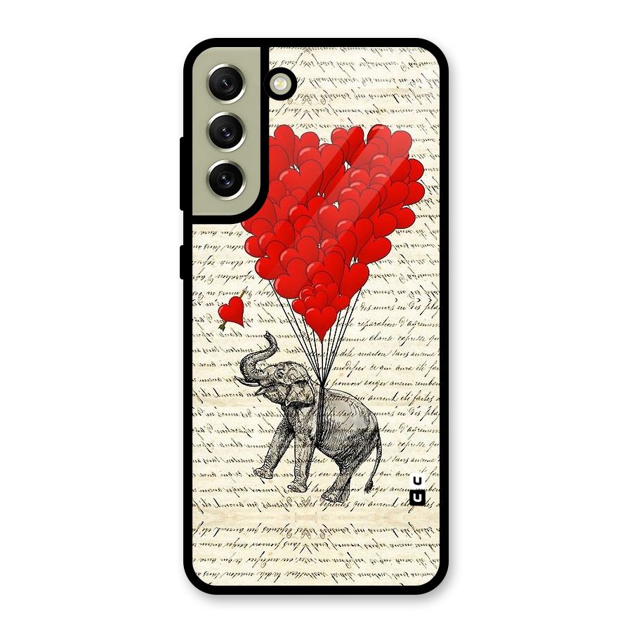 Love Weight Glass Back Case for Galaxy S21 FE 5G