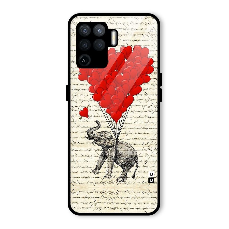 Love Weight Glass Back Case for Oppo F19 Pro