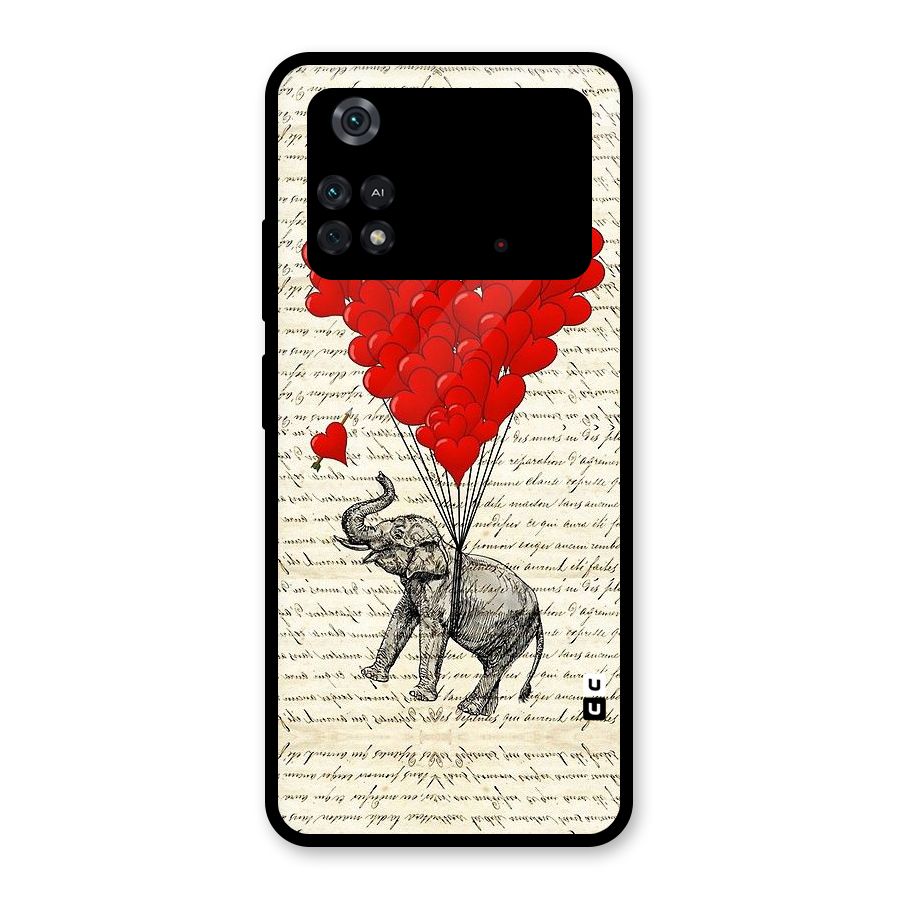 Love Weight Glass Back Case for Poco M4 Pro 4G