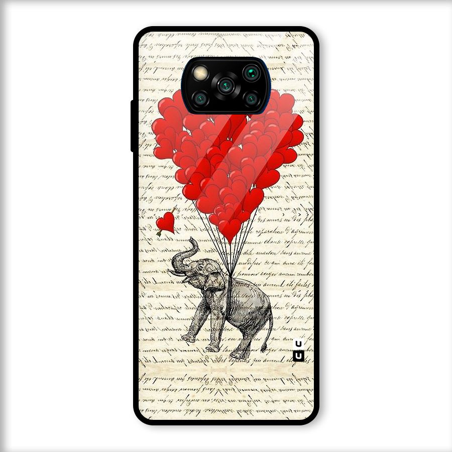 Love Weight Glass Back Case for Poco X3