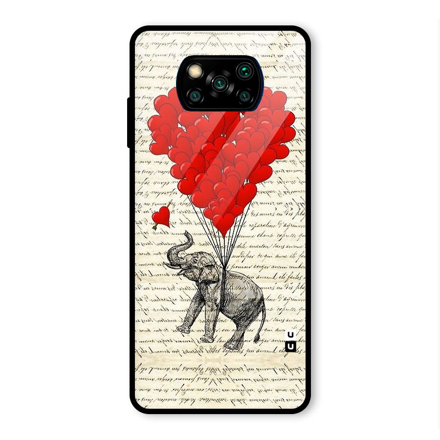 Love Weight Glass Back Case for Poco X3 Pro