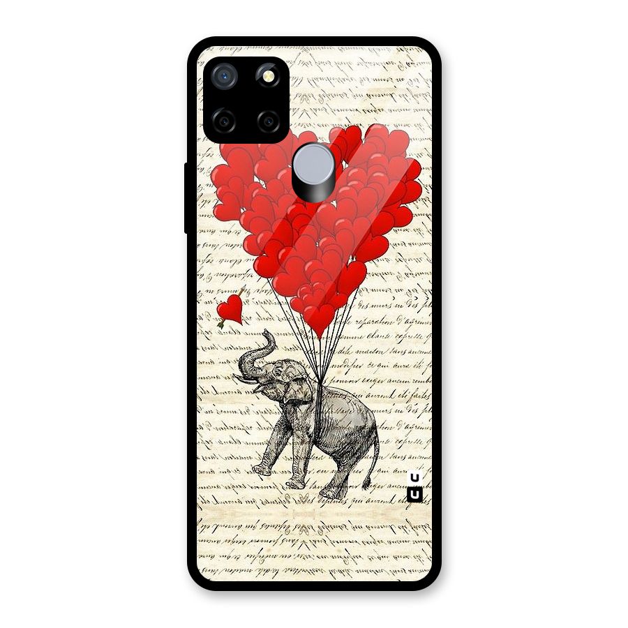 Love Weight Glass Back Case for Realme Narzo 20