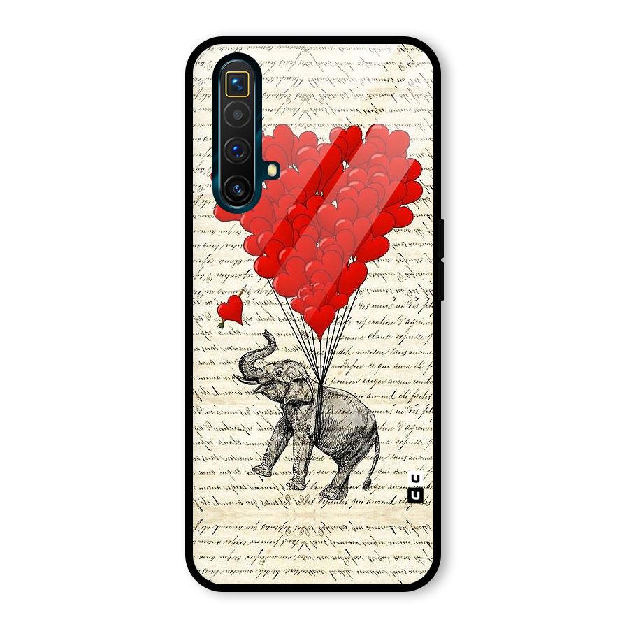 Love Weight Glass Back Case for Realme X3
