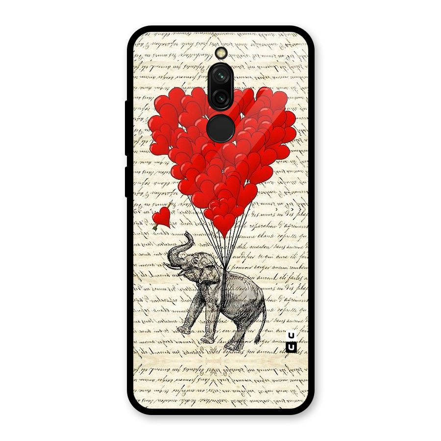 Love Weight Glass Back Case for Redmi 8