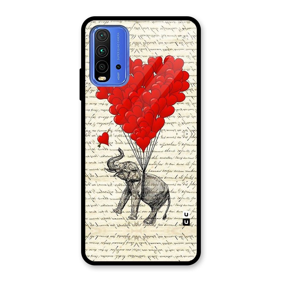 Love Weight Glass Back Case for Redmi 9 Power