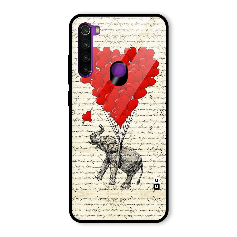 Love Weight Glass Back Case for Redmi Note 8