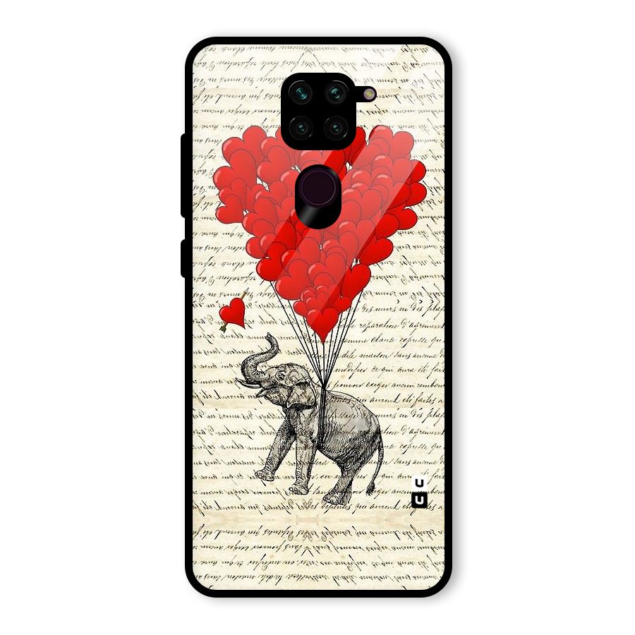 Love Weight Glass Back Case for Redmi Note 9