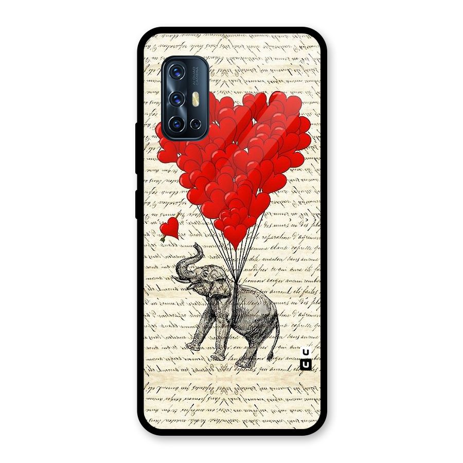 Love Weight Glass Back Case for Vivo V17