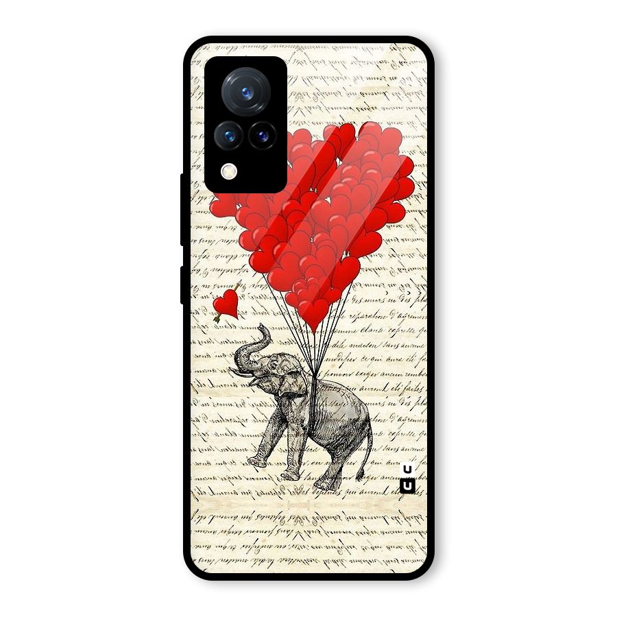 Love Weight Glass Back Case for Vivo V21 5G
