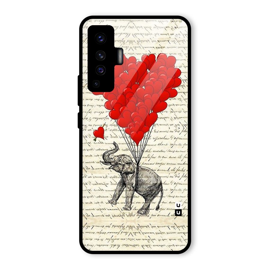 Love Weight Glass Back Case for Vivo X50