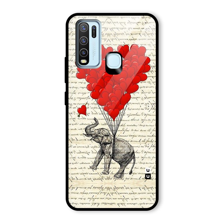 Love Weight Glass Back Case for Vivo Y50