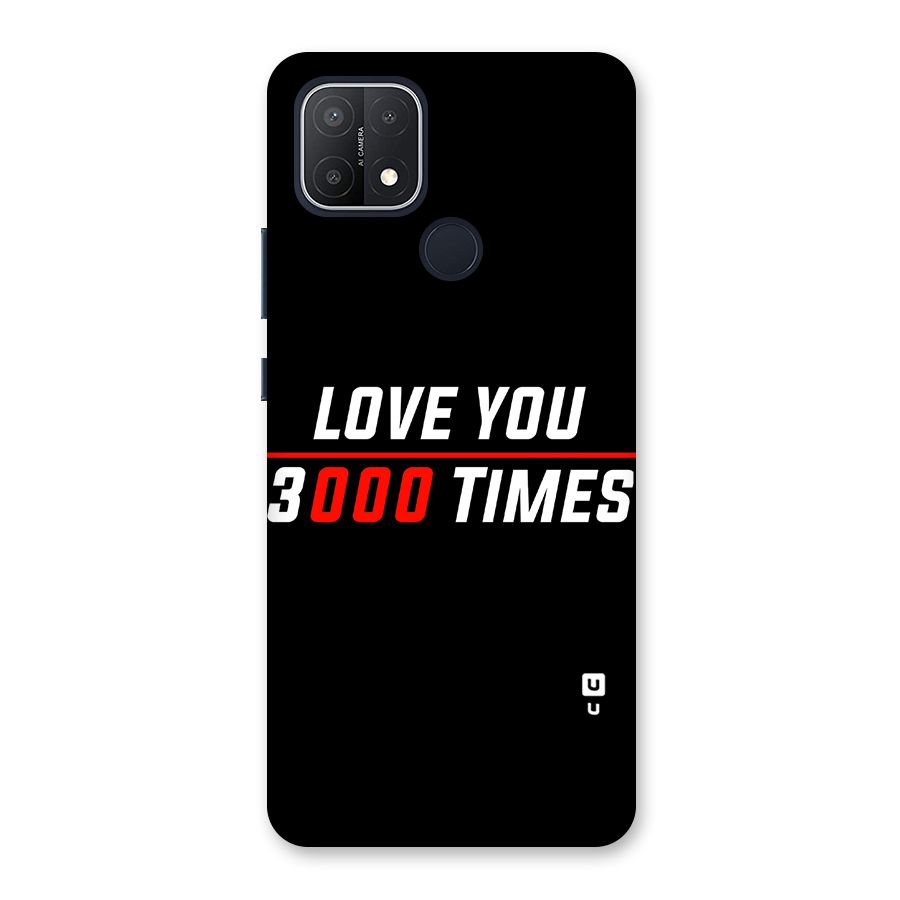 Love You 3000 Times Back Case for Oppo A15s